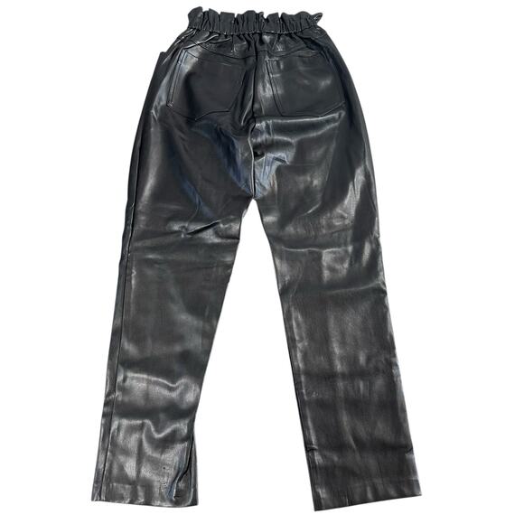 Elan Black Ruffle Elastic Waistband Pants Size S - Picture 3 of 6